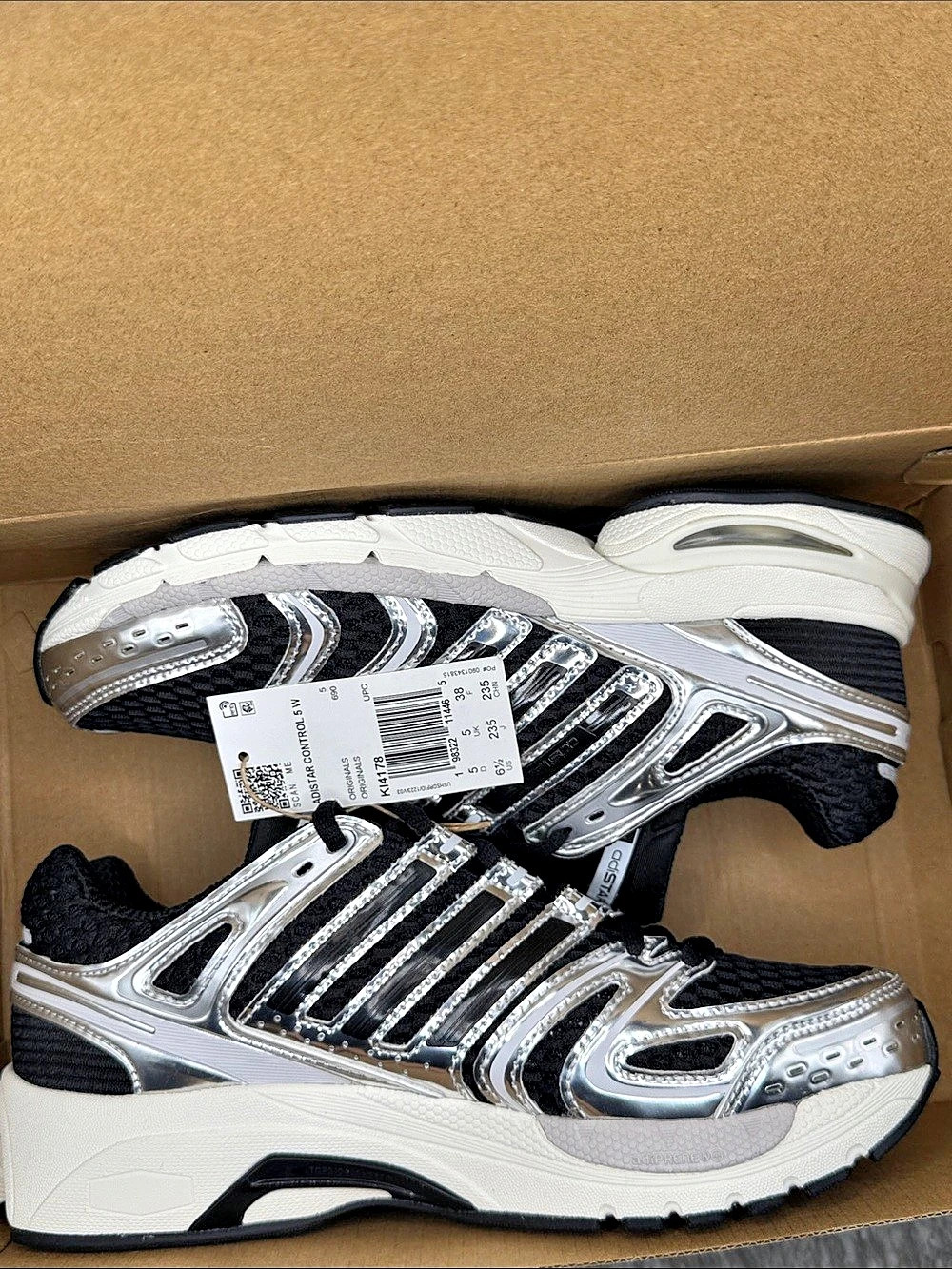 Adidas Adistar Control 5W Sneakers Black & White US 5 Woman’s